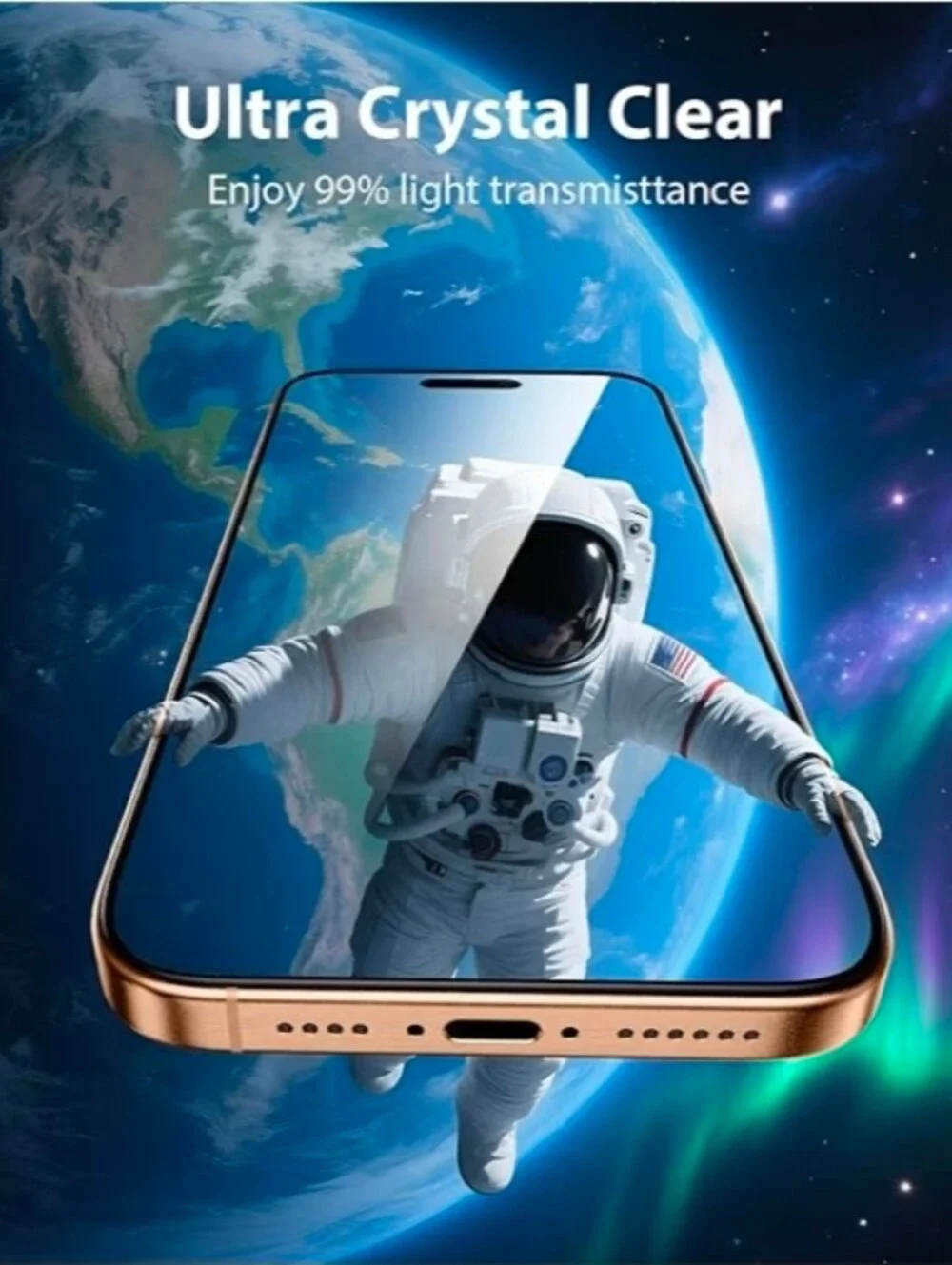 Mkeke 3 Pack Screen Protector for iPhone 15 Pro Max 6.7